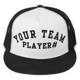 Custom team and player trucker Cap