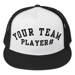 Custom team and player trucker Cap