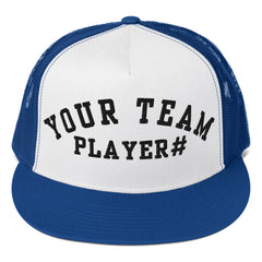 Custom team and player trucker Cap