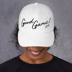Good Game white baseball hat